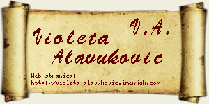 Violeta Alavuković vizit kartica